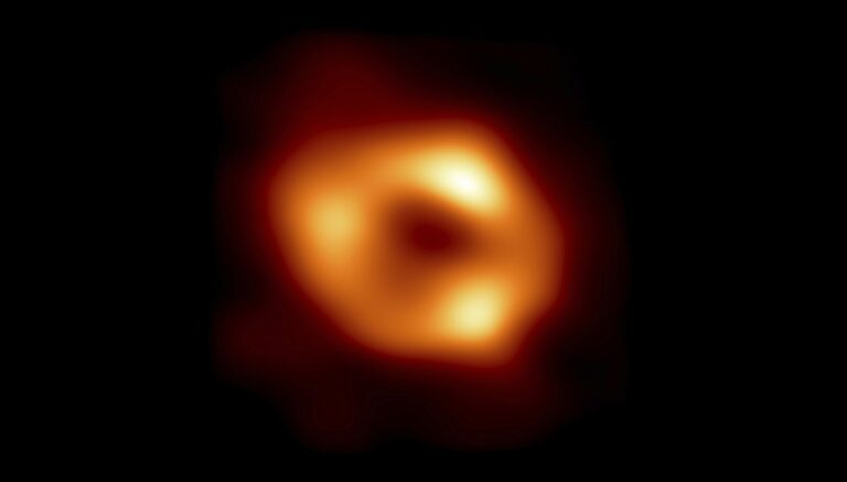 Première image du trou noir au centre de la Voie lactée publiée par l’équipe de l’Event Horizon Telescope