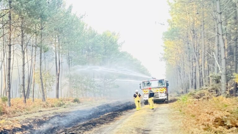 Incendie dans les Landes et en Gironde : témoignages de sapeurs-pompiers du Gard sur l’intervention.