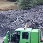 Gavarnie : une coulée de boue bloque la route départementale à Gèdre, déviation en place.