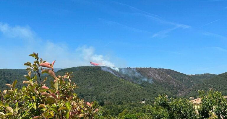 Feu à Bellegarde-en-Diois : 4 pompiers blessés, des habitants toujours confinés.
