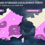 Orages attendus ce week-end : régions les plus exposées en France identifiées.