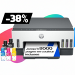 HP lance le Smart Tank 7005 à moins de 190 €, sans cartouches d&rsquo;encre.