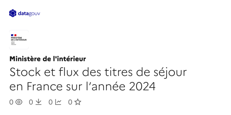 Stock et flux des titres de séjour en France : analyse des tendances et des chiffres clés.