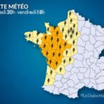 Forts orages attendus à l&rsquo;ouest et chaleur intense en Corse mercredi soir