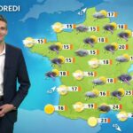 Forts orages à l’est, temps calme progressif à l’ouest ce vendredi en France.