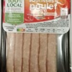 Barquette 6 saucisses poulet cheddar PF300G LIO S/ATM