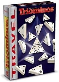 Triominos Travel : nouveau jeu de société pour enfants et adultes, incluant des cartes d’animaux.