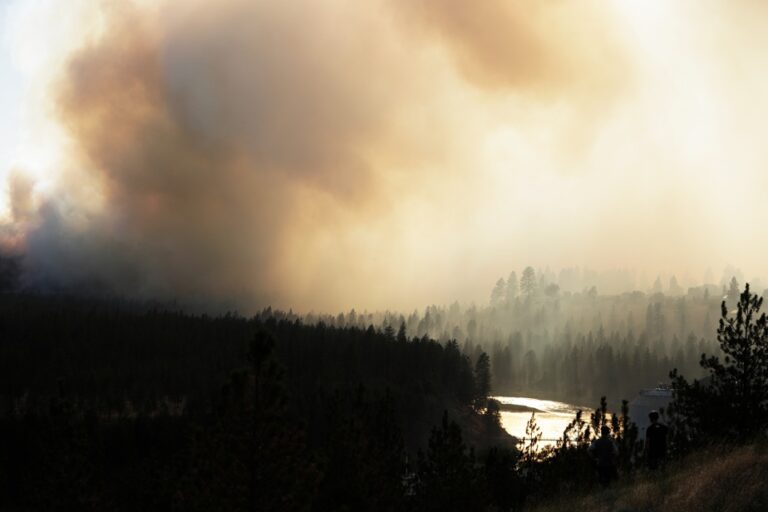 Incendie de forêt dans l’État de Washington provoque des évacuations en raison des vents.