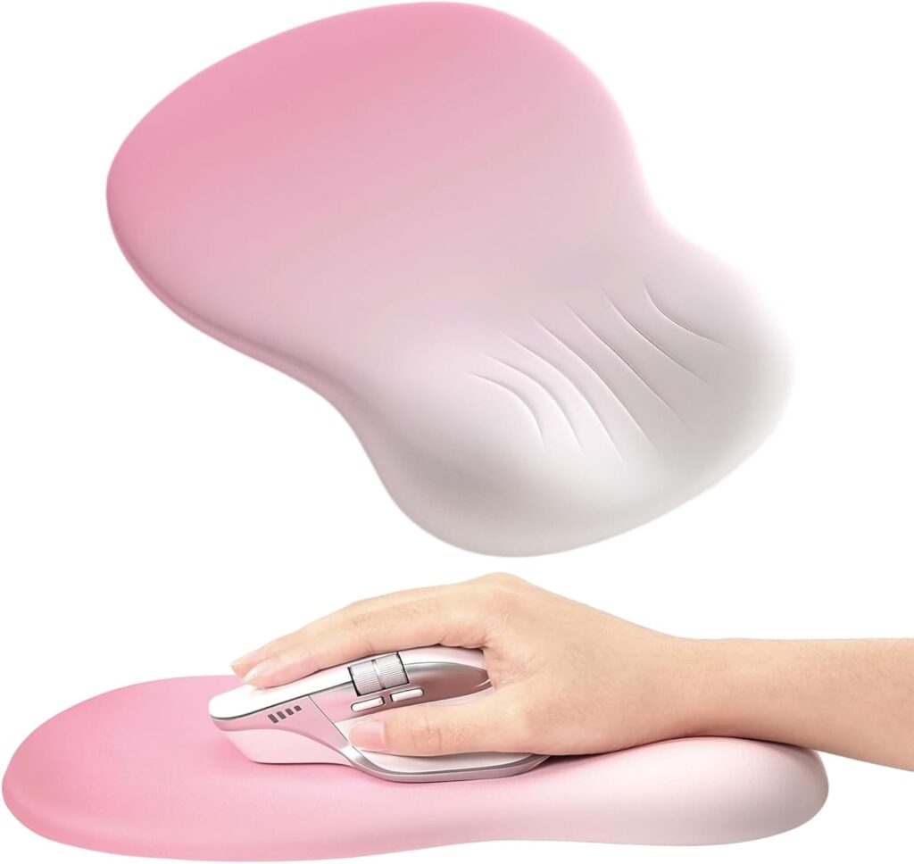 Nouveau tapis de souris ergonomique avec repose-poignet et base antidérapante disponible pour les bureaux et le gaming.