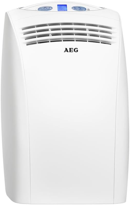 AEG K27 : Mobile Klimagerät 3 en 1 avec EER 3.1, niveau sonore 38/48 dB, capacité 2.7 kW.