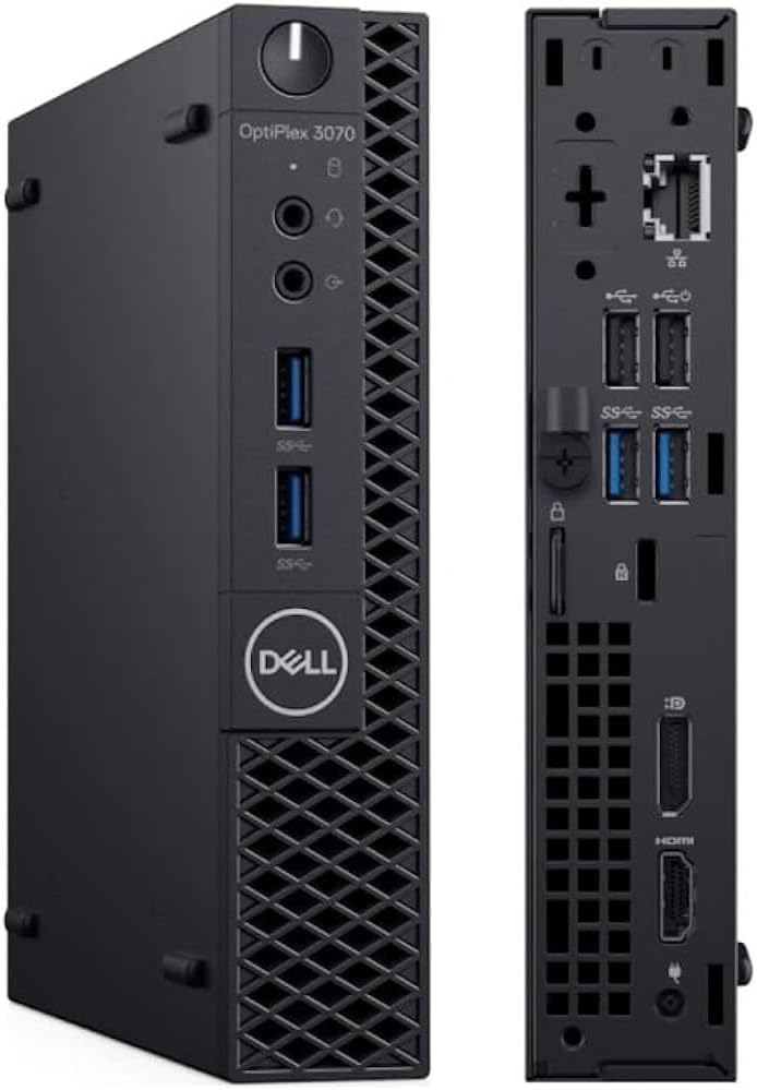 Dell Optiplex 3070 Mini Desktop : Intel Pentium Gold, 16 Go RAM, 512 Go SSD, Windows 11 Pro