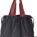 Nylon Foldable Reusable Shopping Bag avec cordon, idéal pour courses et voyages.