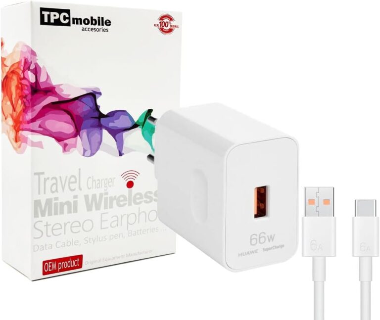 Super Charge 66W Mains Charger et USB Type C pour Huawei P50, Mate 40 Pro et MatePad Pro 11