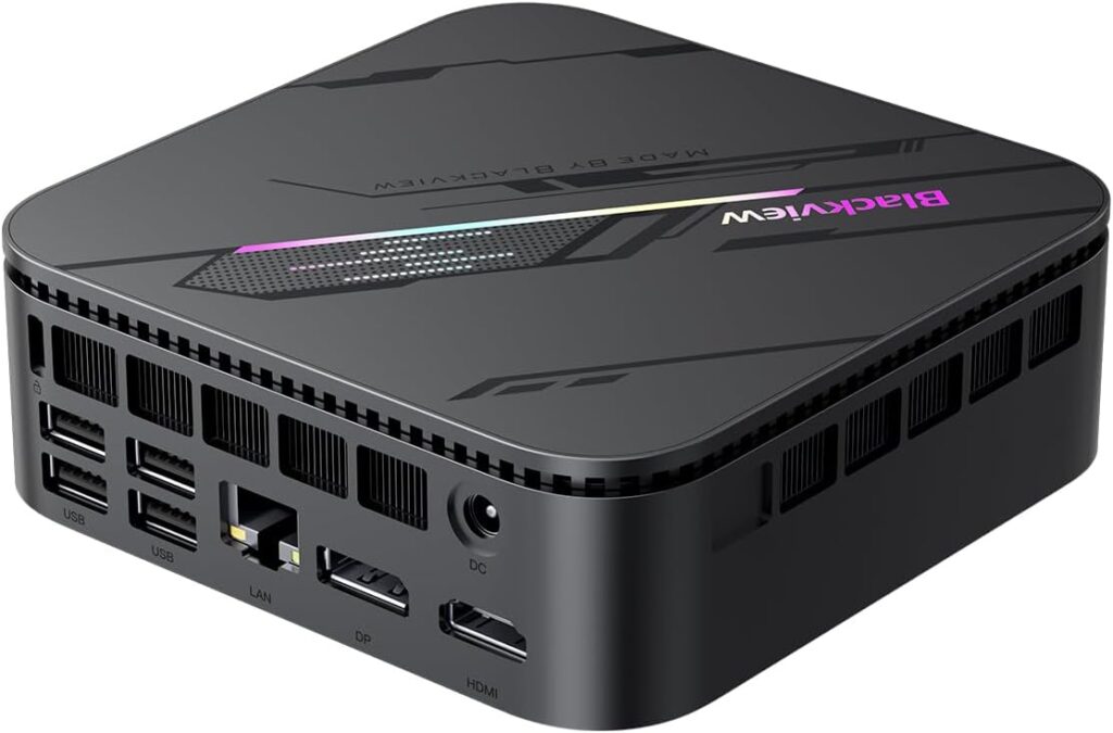 Blackview MP100 Pro Mini PC : Intel i3-1215U, triple écran 4K et Windows 11 Pro disponibles.