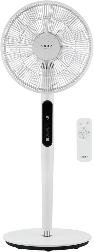 Viola Fan : Ventilateur silencieux 19W avec télécommande, 9 vitesses et oscillation 120°