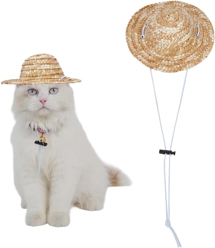 Nouveau chapeau d’été ajustable pour chiens et chats conçu pour le jardin et la plage