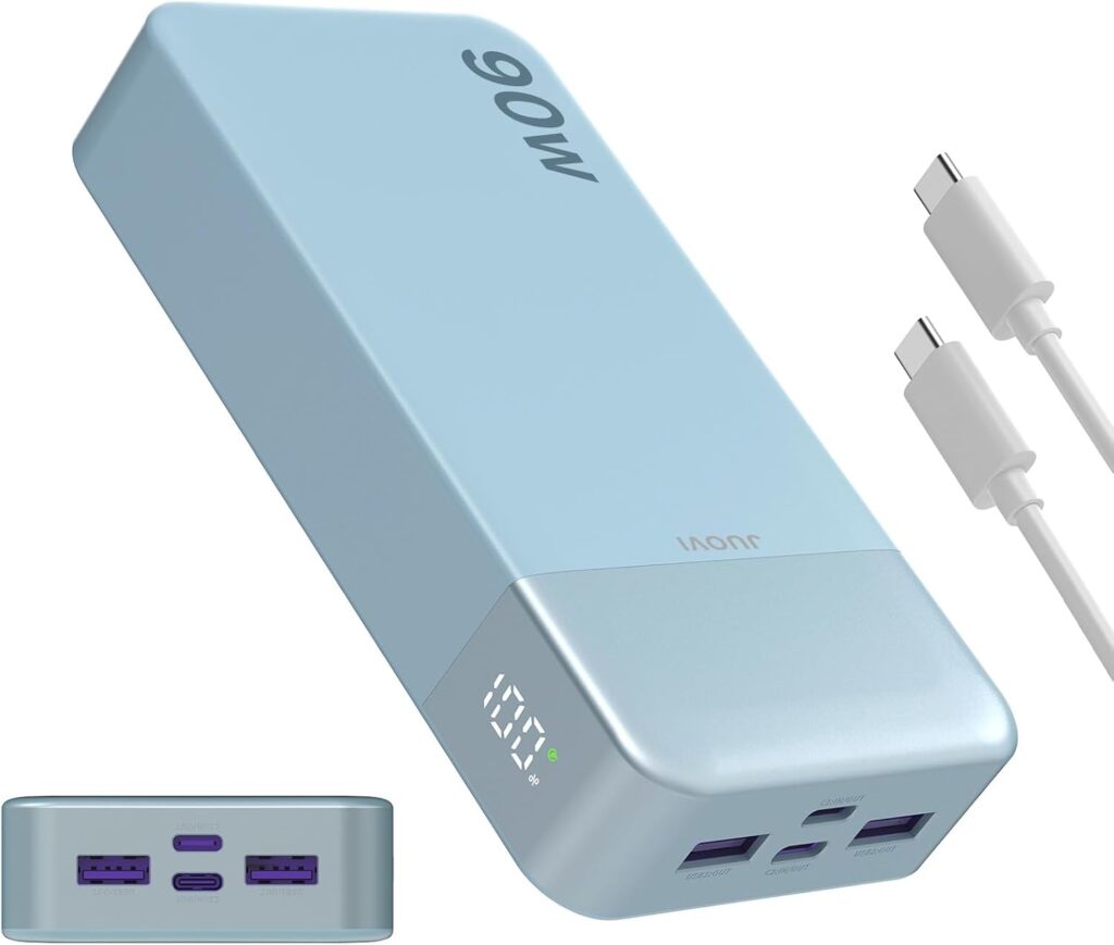 JUOVI lance une batterie externe USB-C 90W 20000mAh pour recharge de PC portable
