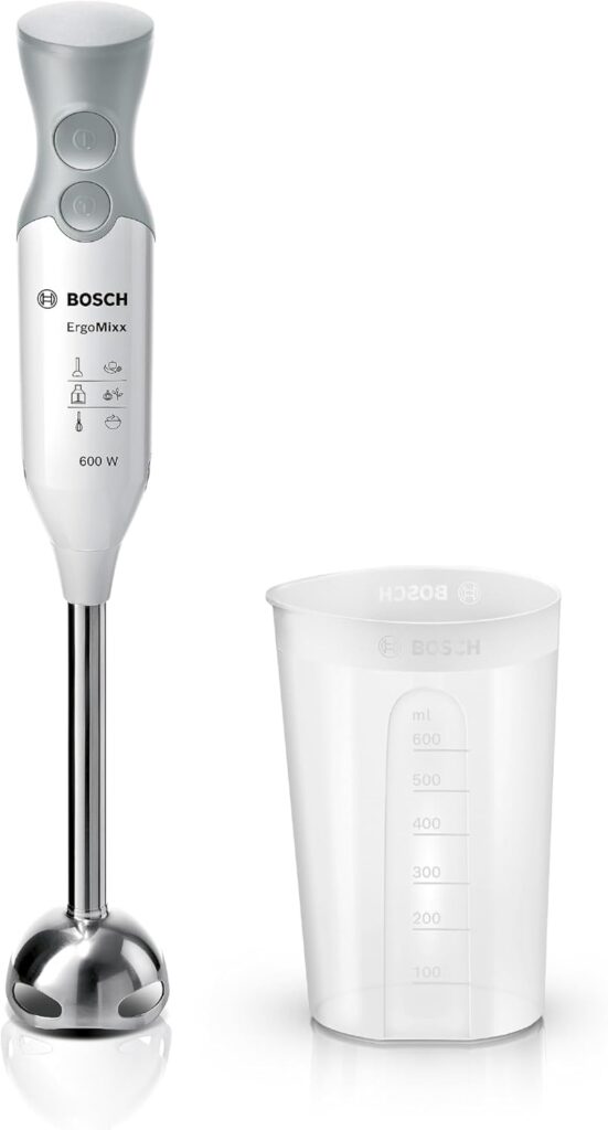 Bosch lance le mixeur plongeant MSM66110 ErgoMixx avec 2 vitesses pour une utilisation domestique.