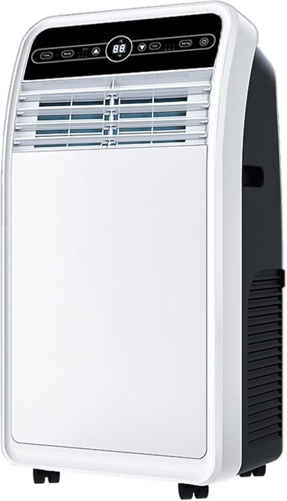 Nouveau climatiseur mobile 18000BTU 4-en-1 avec programmation 24h et télécommande pour un refroidissement efficace.