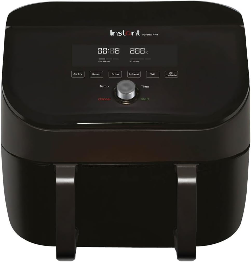 Instant Vortex Plus VersaZone 8-en-1 : Friteuse sans huile de 1700W avec grande capacité