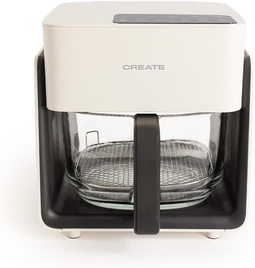 Friteuse sans huile CREATE AIR FRYER STUDIO CRYSTAL de 4,2 L pour 5-6 portions, 6 programmes.