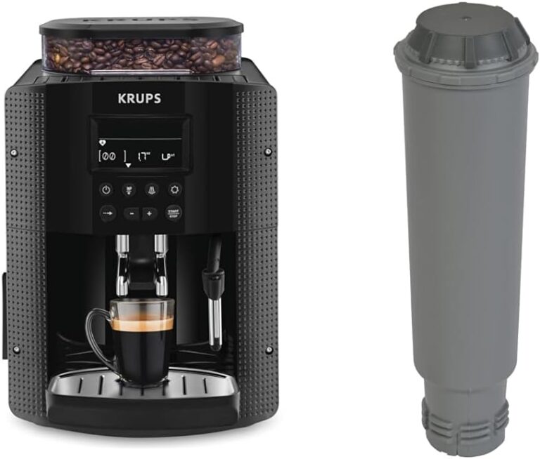 KRUPS présente la machine à café YY8135FD avec écran LCD et filtre Claris F08801.