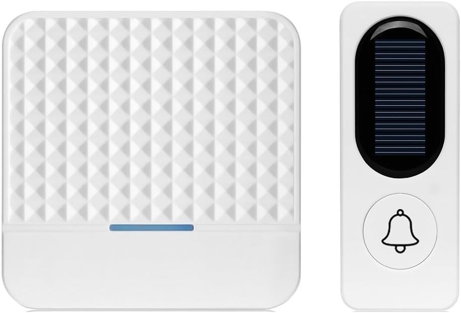 Nouvelle sonnette connectée solaire sans fil adaptée aux grandes maisons avec vue en direct.