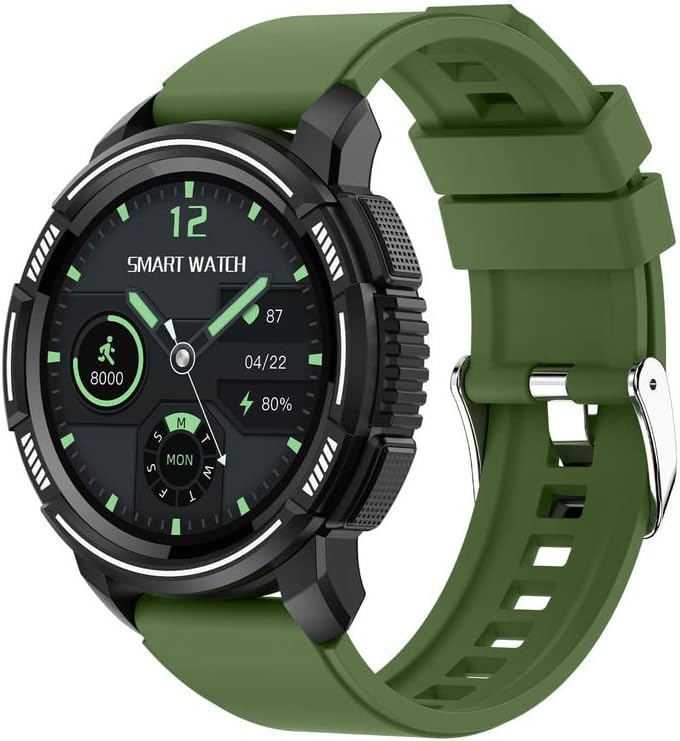 Nouvelle montre connectée avec étanchéité 5ATM et suivi de 24 sports, compatible iOS et Android.