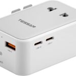 TESSAN 25W PD Adapter : Adaptateur de voyage universel compatible avec plusieurs pays.