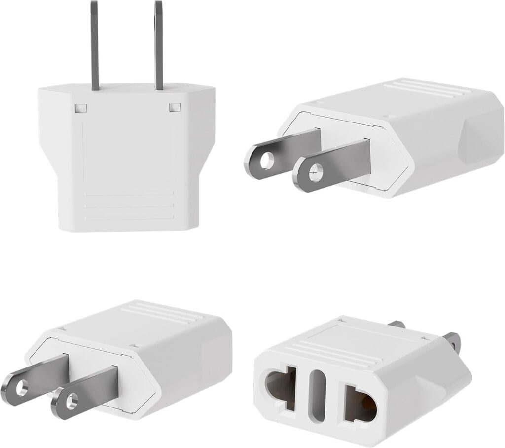 Adaptateur de prise GRIFEMA USA Type A : compatibilité avec 6A 250V pour plusieurs types de prises.
