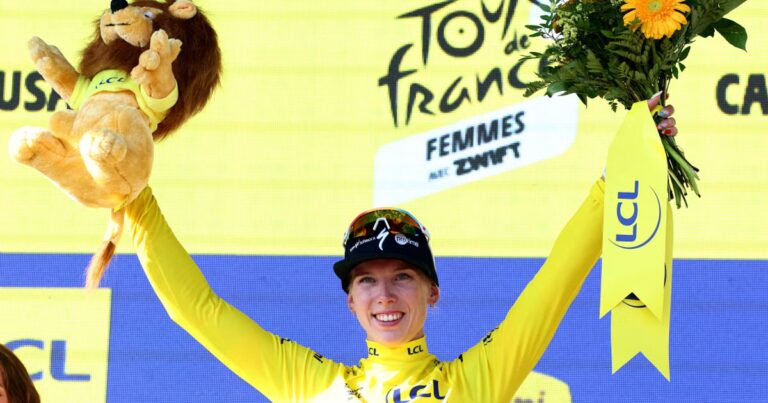 Lorena Wiebes remporte la course à Lausanne lors du Tour de France Femmes.