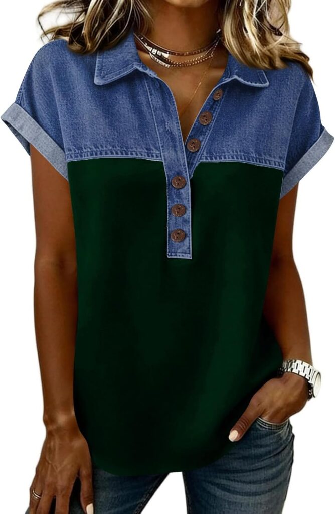 Nouveaux t-shirts d’été pour femmes : confort et style à la mode V en taille large.