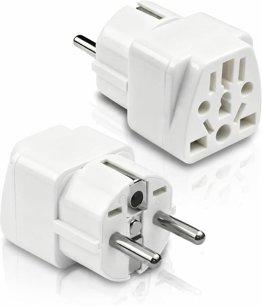 Universal Plug Adapters : Utilisation des adaptateurs UK et USA vers la France pour les voyageurs.