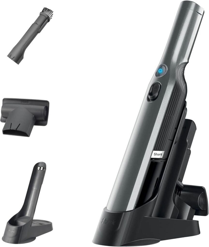 Shark lance son aspirateur portable sans fil WV200UK en gris, alimenté par une seule batterie.