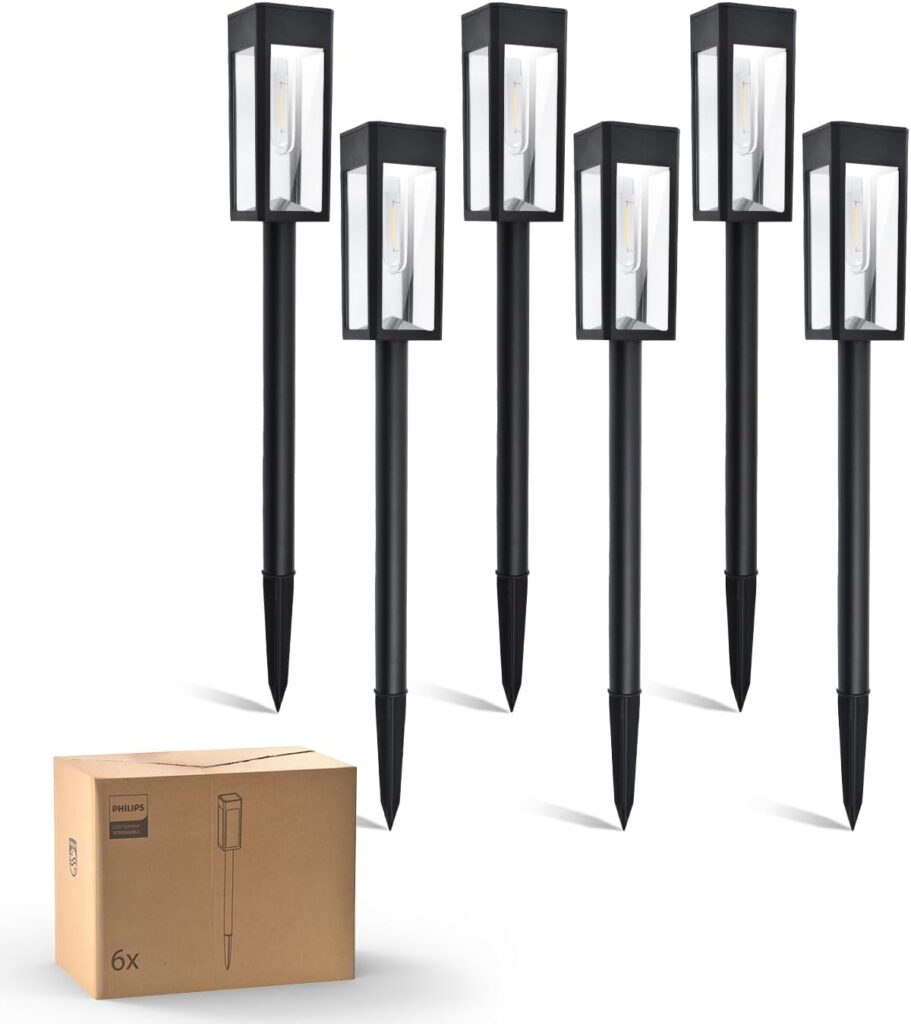 Philips lance un pack de 6 lampes solaires pour éclairage de jardins et allées.