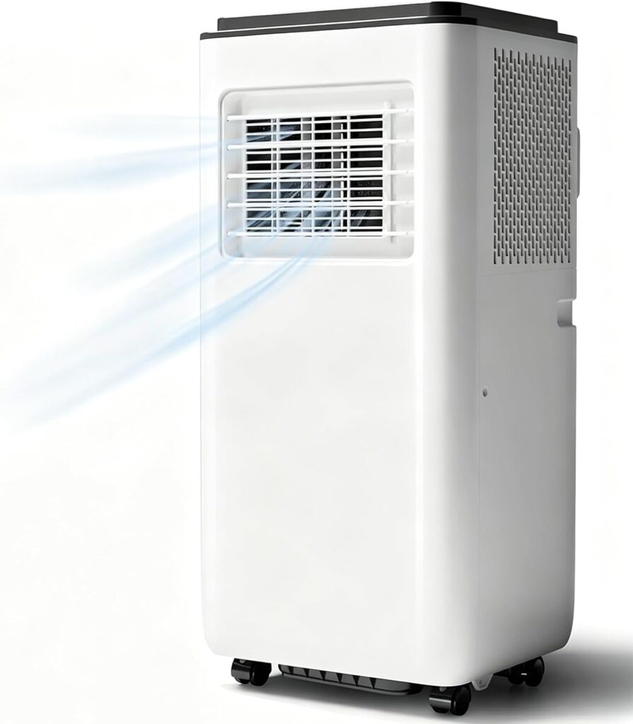 Appareil mobile climatiseur 3-en-1 de 14000 BTU pour pièces jusqu’à 28 m².