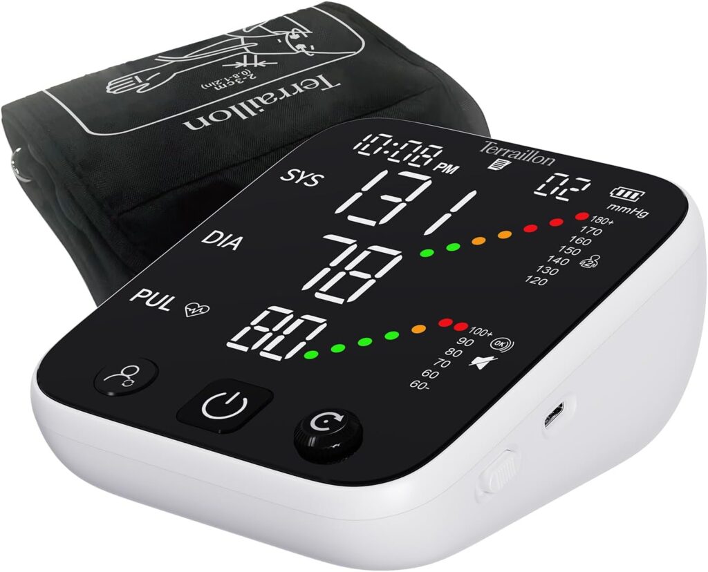 TERRAILLON TENSIO CONNECT : Moniteur de tension artérielle connecté avec 1000 mémoires et 5 profils.