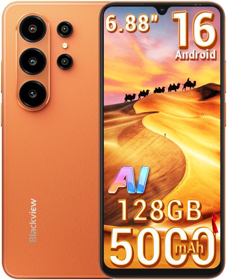 Blackview Wave 10C : Smartphone Android 16GB/128GB, écran 6.88 pouces, 32MP caméra