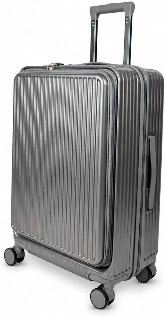 Valise rigide Large 30″ avec verrou TSA, port USB et support gobelet, 4 roues pivotantes