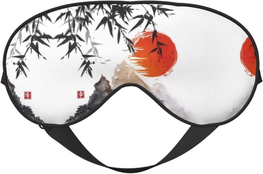 Masque de soleil japonais double face pour une meilleure relaxation nocturne