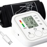 Moniteur de pression artérielle LCD : mesure automatique et détection d’arythmie pour usage domestique.