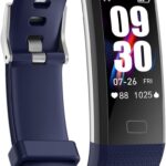 Montre connectée étanche IP68 avec podomètre, suivi de l’activité et de la santé.