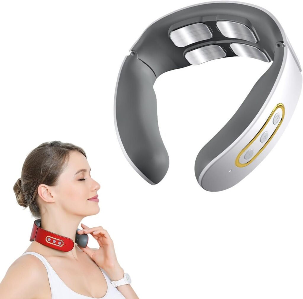 Nouveau masseur de cou électrique avec chauffage et 6 modes pour un usage à domicile et en bureau.