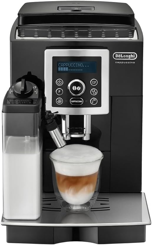 De’Longhi Perfetto Magnifica S : machine à café automatique pour espresso et cappuccino disponible en noir.