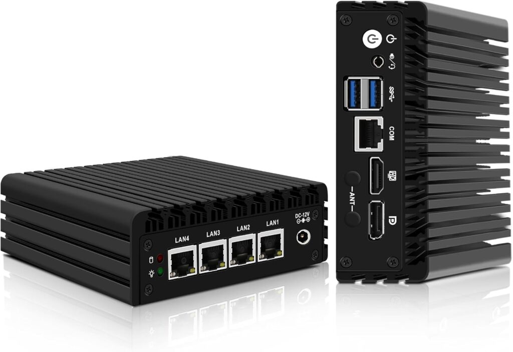 CWWK Mini PC Firewall avec Pentium J3710 et 4 ports 2.5GbE pour OPNsense
