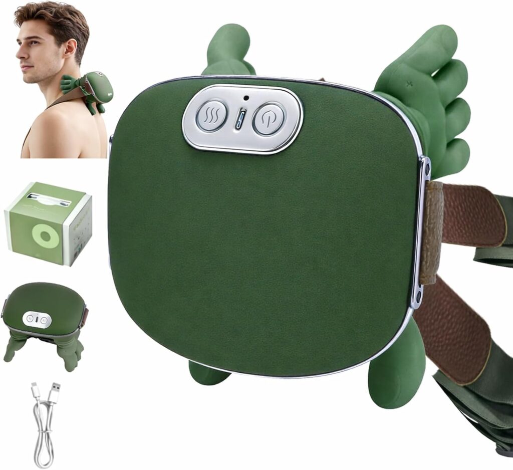 Masseur Shiatsu portable pour le dos et épaules avec chaleur, soulagement de la douleur.