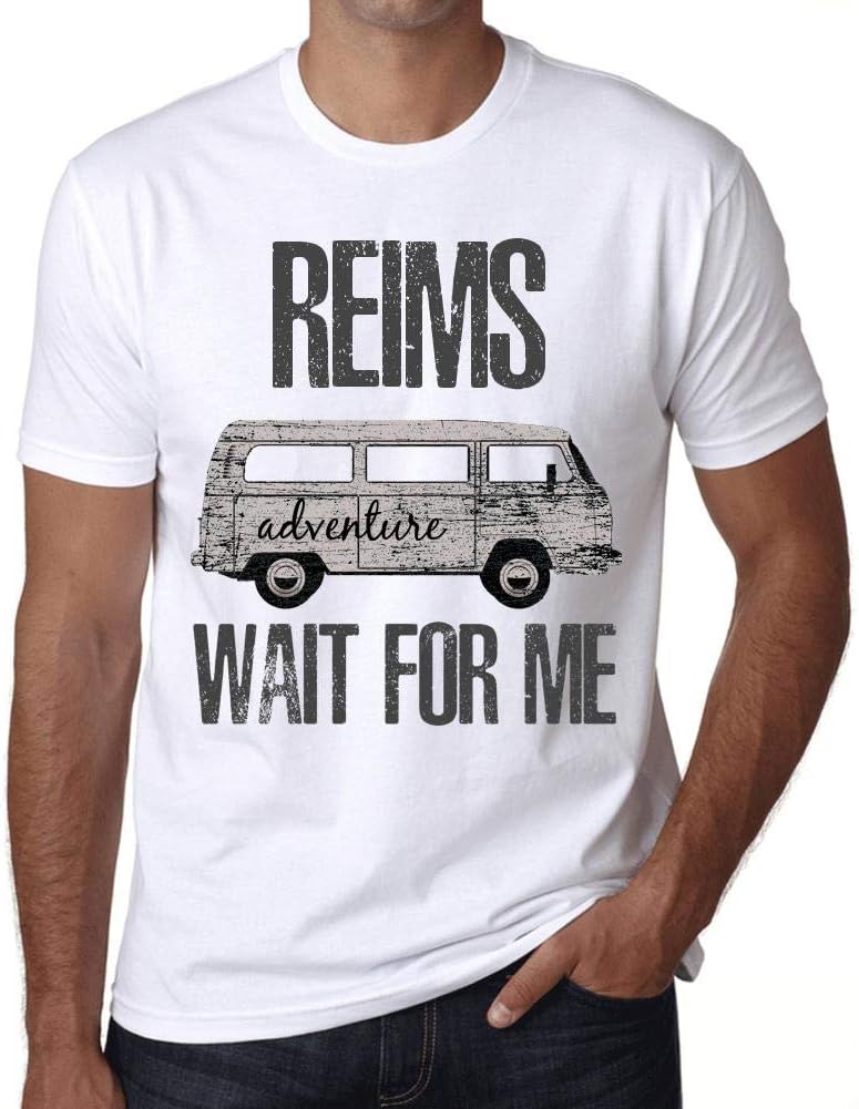 T-shirt graphique éco-responsable « Aventure à Reims » pour un cadeau vintage en France.