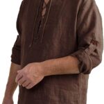 Chemise en coton à manches longues pour hommes : confort et mode, disponible en plusieurs coloris.