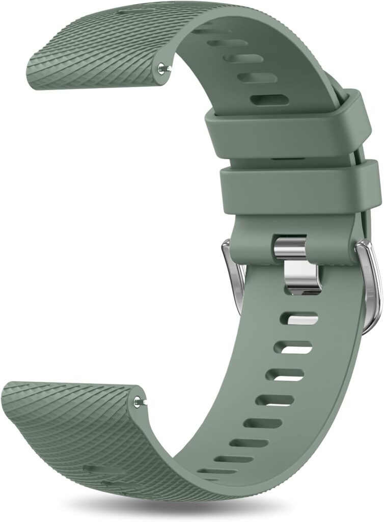 YLK : Bracelet en silicone 18 mm à 22 mm pour montres avec boucle assortie pour hommes et femmes