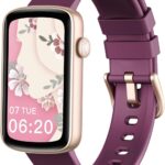 Montre connectée féminine étanche avec moniteur de fréquence cardiaque et fonctionnalités avancées